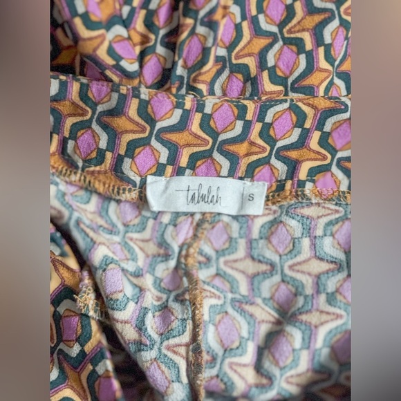 Talulah Retro 70s Style Geometric Pants - Picture 7 of 7